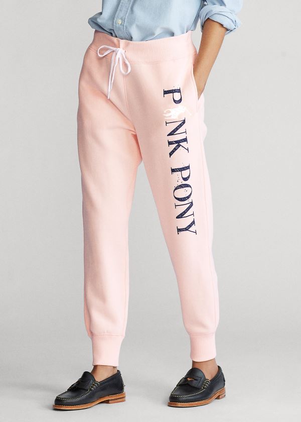 Ralph Lauren Pink Pony Fleece Sweatpant Dame Danmark (PAVQI7304)